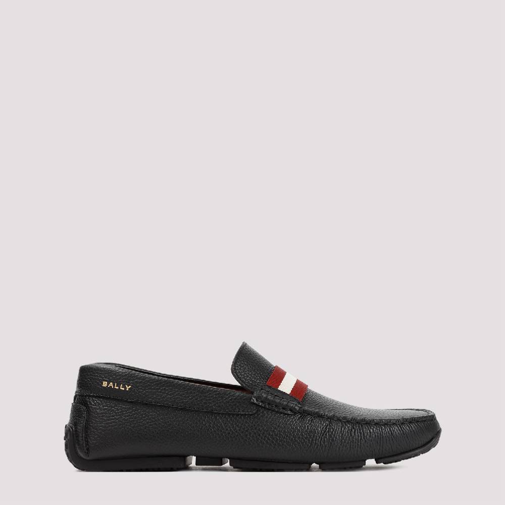 BALLY  Mocassini da Uomo in Vitello Nero Grana Bally Nuova