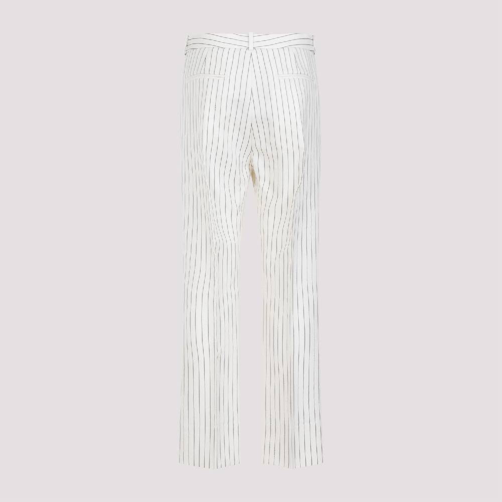 TOM FORD  Pantaloni a Righe con Vita Alta TOM FORD - Tonalità Nude & Neutre 2025