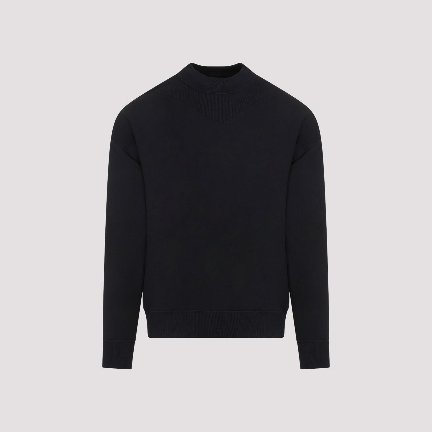 JIL SANDER  Felpa di Cotone Nera Uomo JIL SANDER Qualità