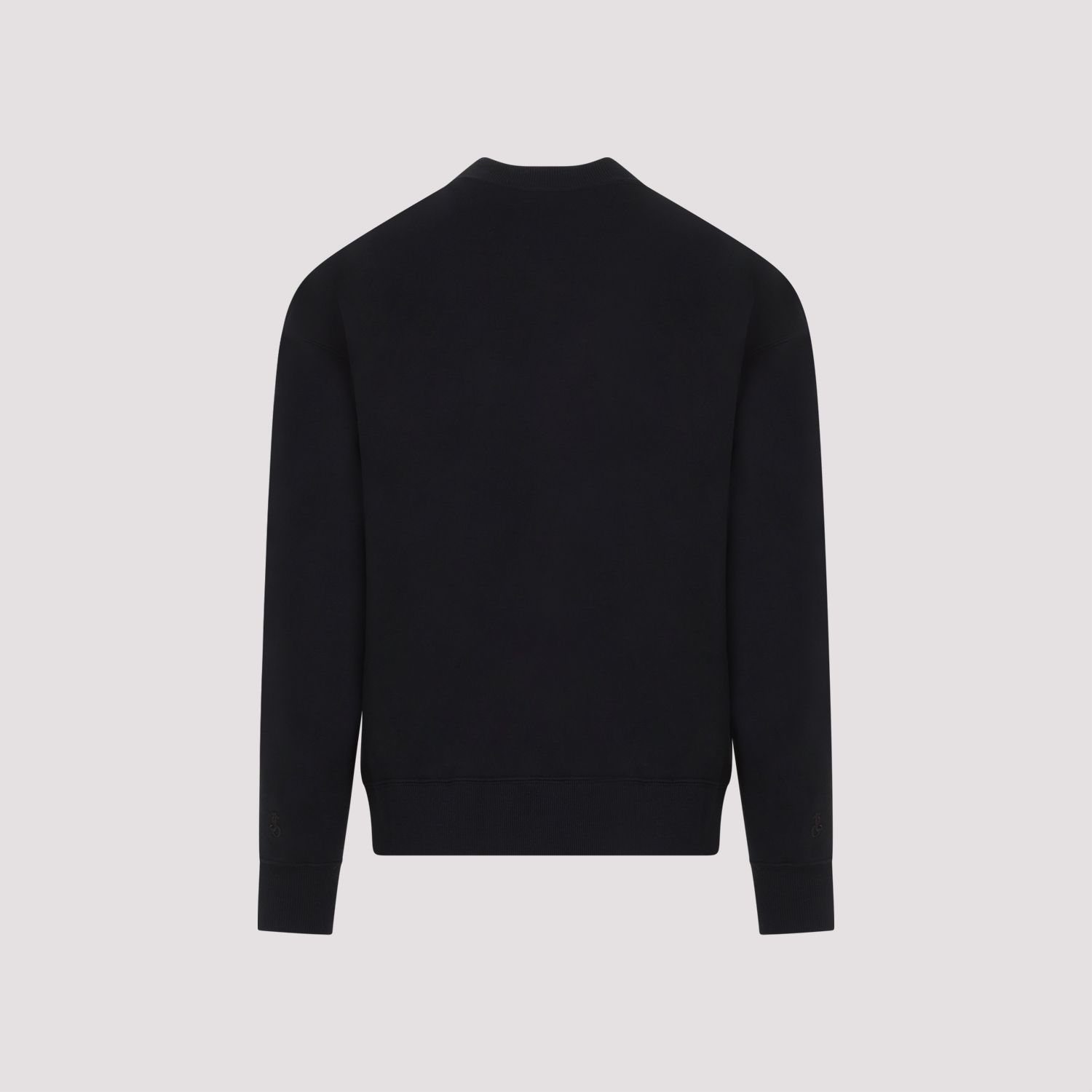 JIL SANDER  Felpa di Cotone Nera Uomo JIL SANDER Qualità