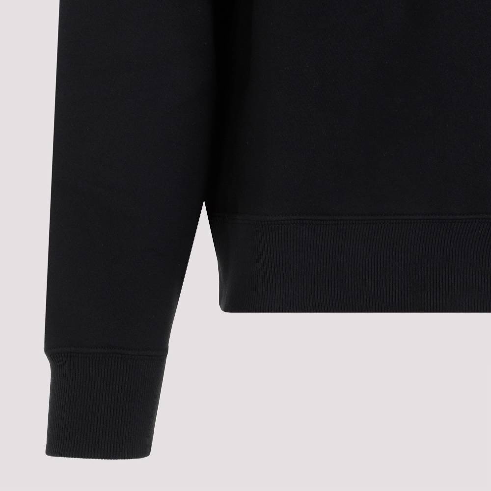 JIL SANDER  Felpa di Cotone Nera Uomo JIL SANDER Qualità
