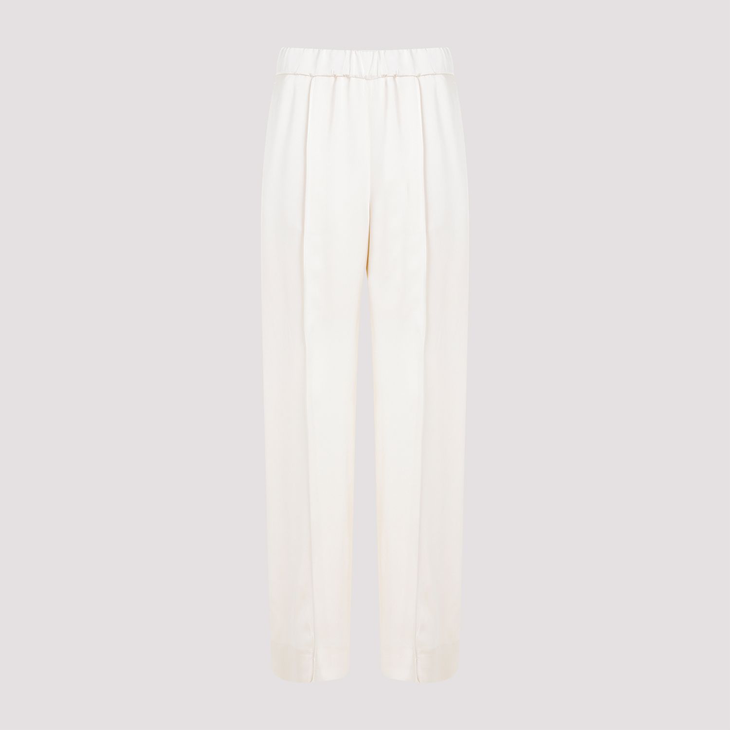 JIL SANDER  Pantaloni Dritti Viscosa Color Carne da Donna JIL SANDER Pezzi Unici