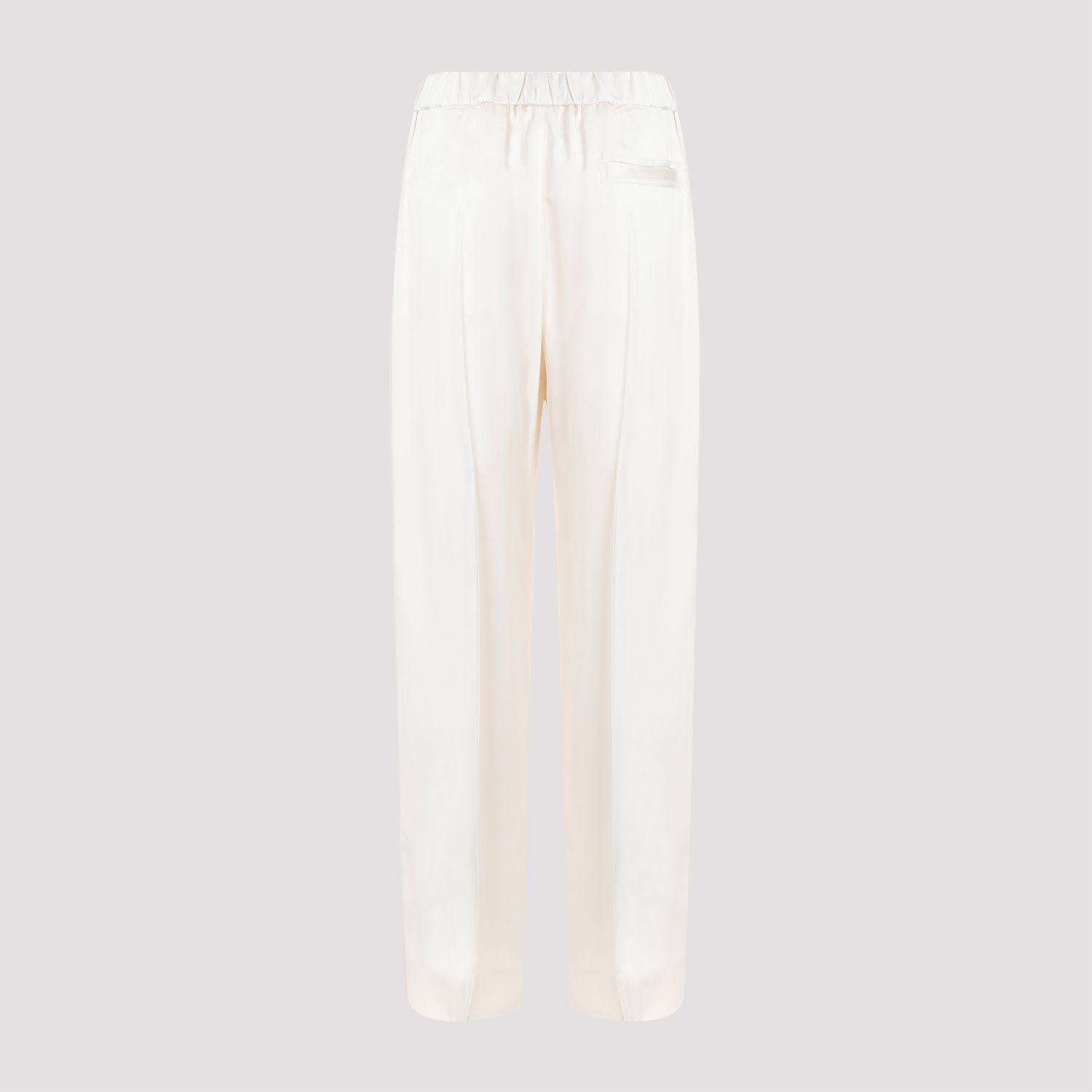 JIL SANDER  Pantaloni Dritti Viscosa Color Carne da Donna JIL SANDER Pezzi Unici