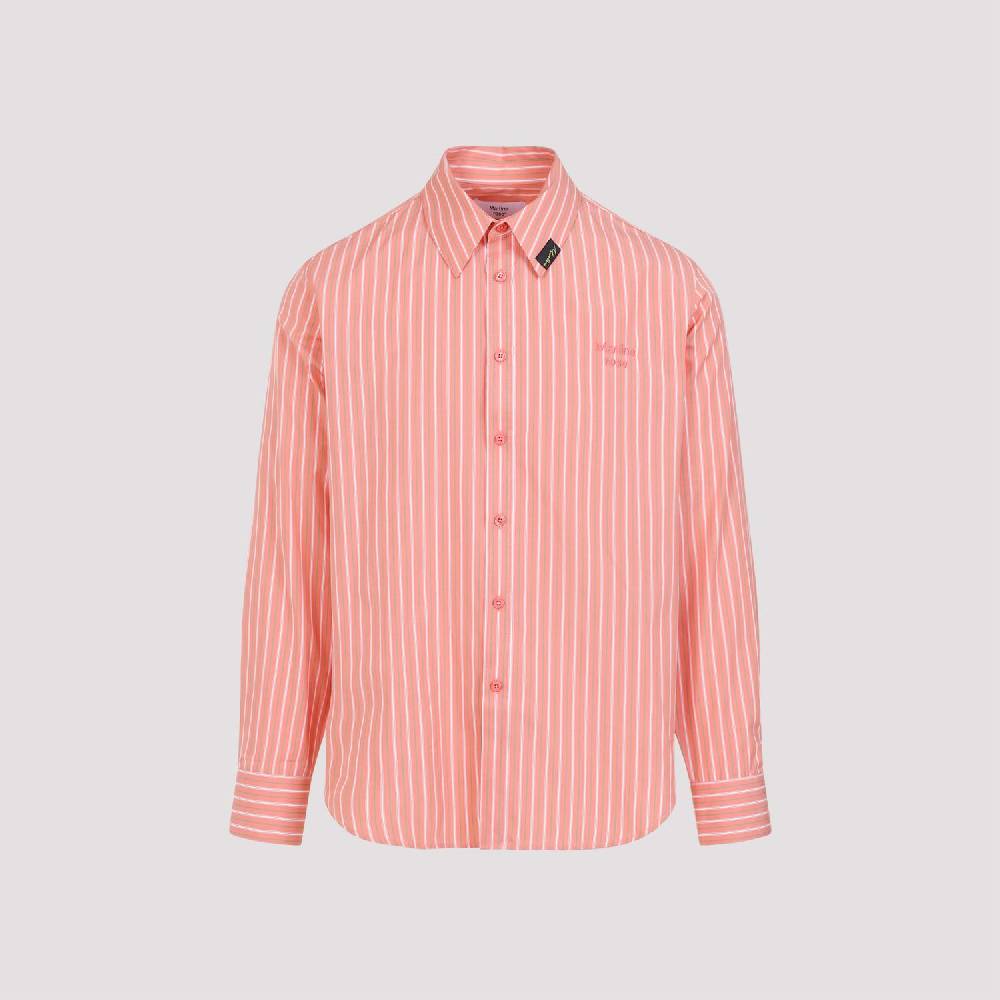 MARTINE ROSE  Camicia a Righe Giallo & Arancio in Cotone per Uomo di Martine Rose Qualità Garantita