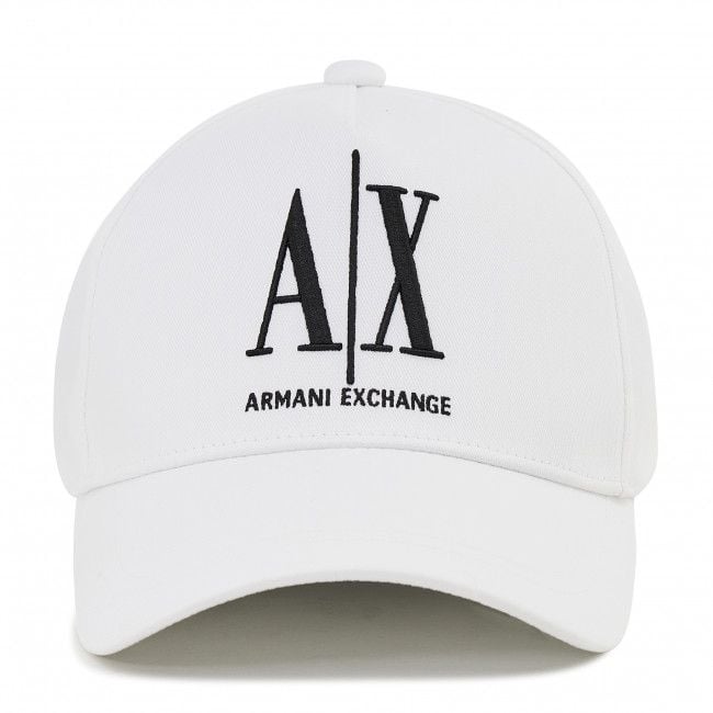 ARMANI EXCHANGE Cappellino da Baseball Bianco in Cotone Armani Exchange Uomo