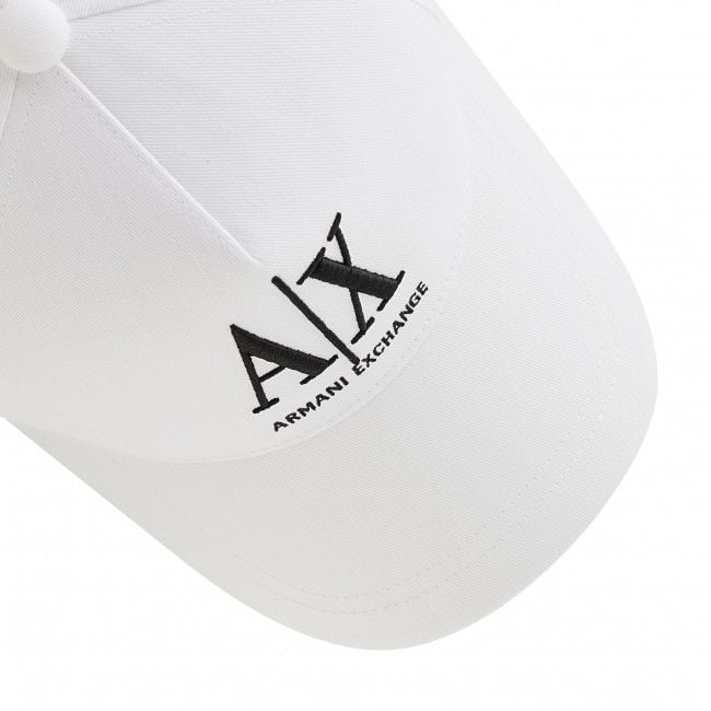 ARMANI EXCHANGE  Cappellino da Baseball Bianco in Cotone Armani Exchange Uomo Consegna Veloce