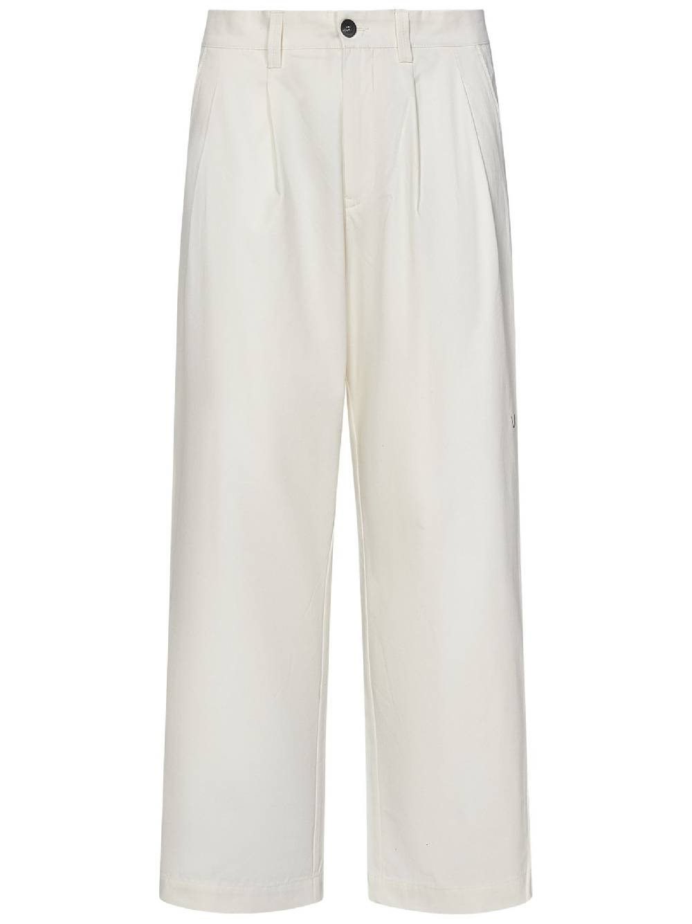SEASE  Pantaloni Ampio Uomo SEASE in Cotone Bianco