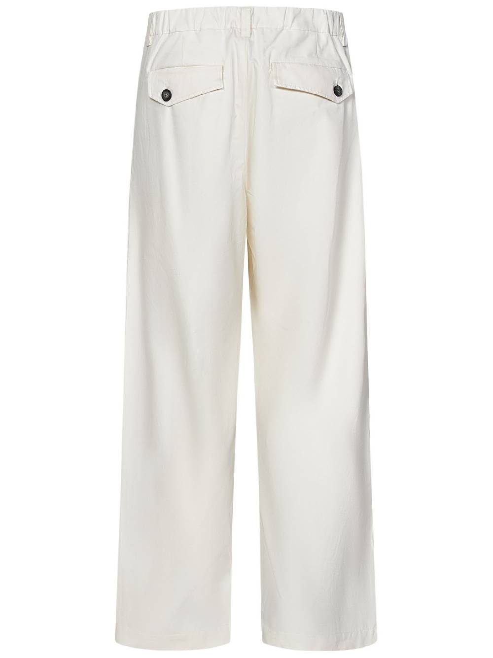 SEASE  Pantaloni Ampio Uomo SEASE in Cotone Bianco Promozione Limitata