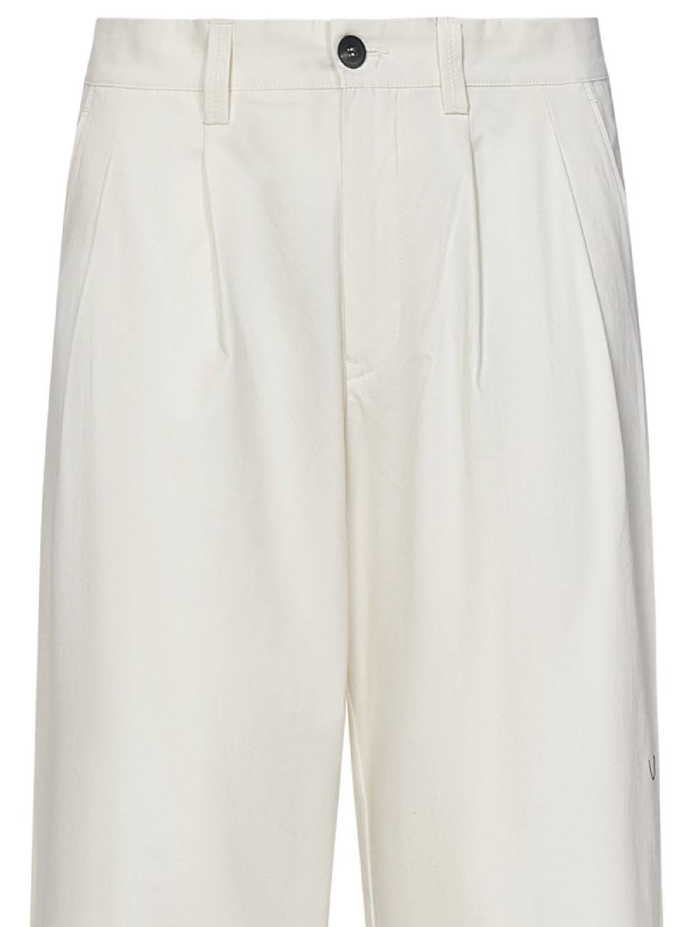 SEASE  Pantaloni Ampio Uomo SEASE in Cotone Bianco Promozione Limitata