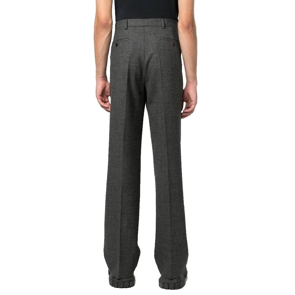 PRADA  Pantaloni Grigi in Lana Vergine Uomo PRADA Shopping Online