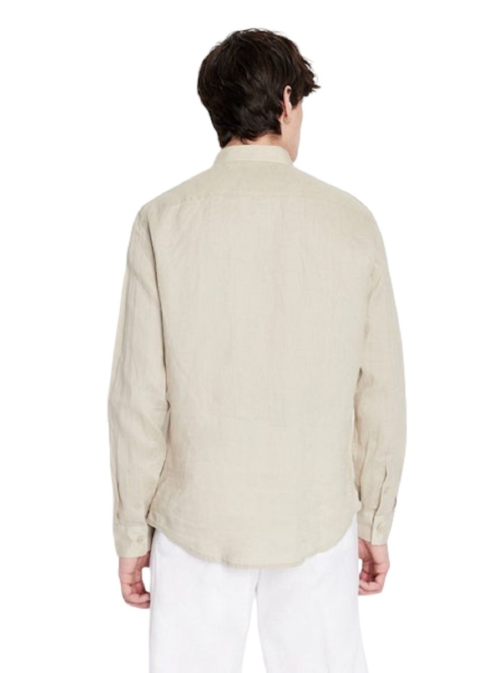 ARMANI EXCHANGE  Camicia di Lino Beige Uomo Armani Exchange Sottocosto