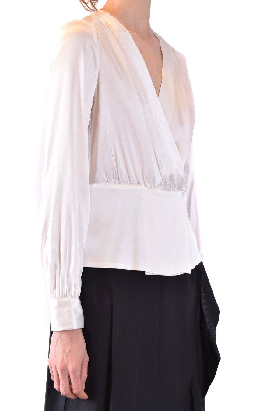 PINKO  Camicia Comfort Fit di Seta Bianca PINKO per Donna Sconto