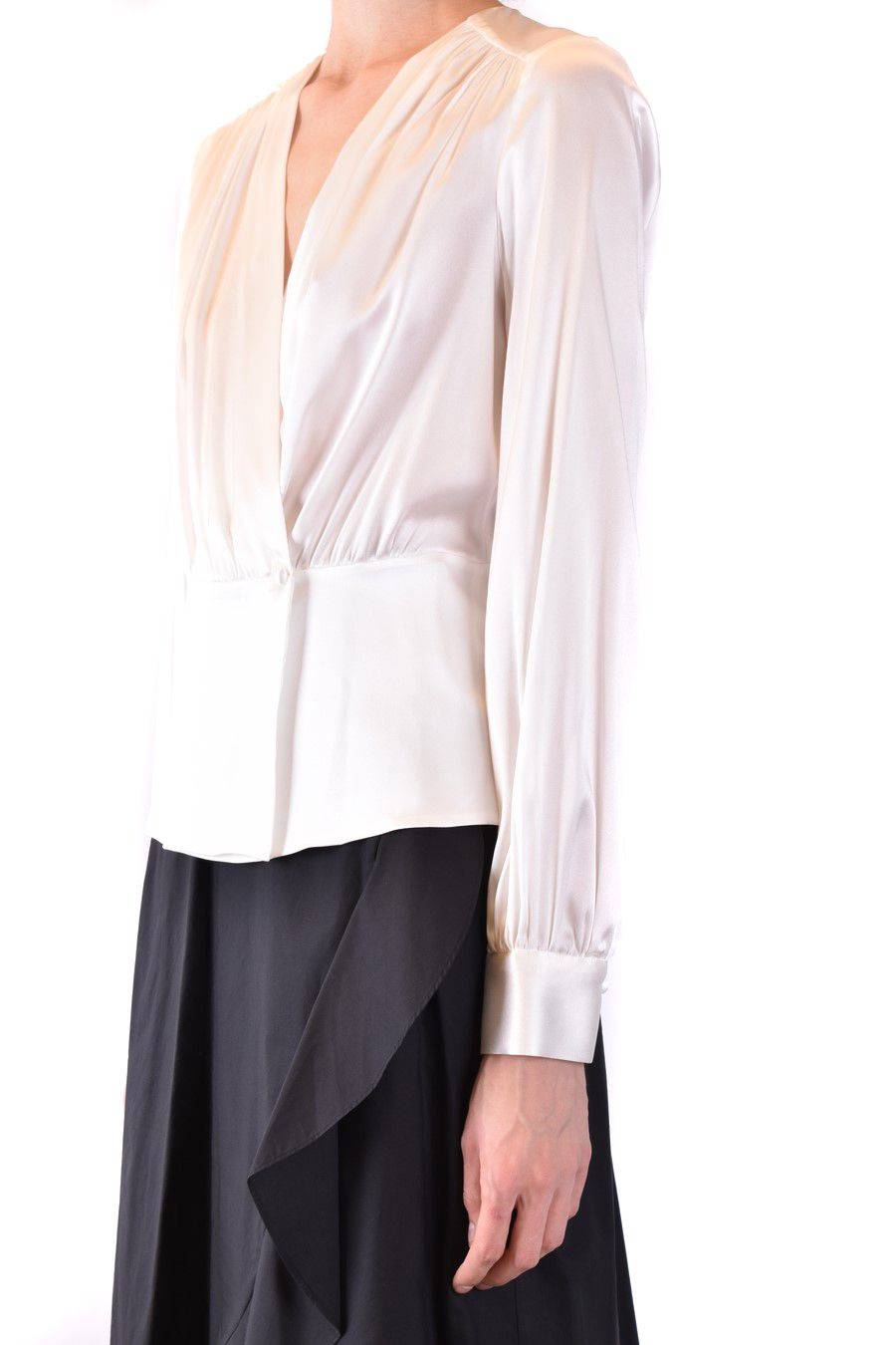 PINKO  Camicia Comfort Fit di Seta Bianca PINKO per Donna Sconto