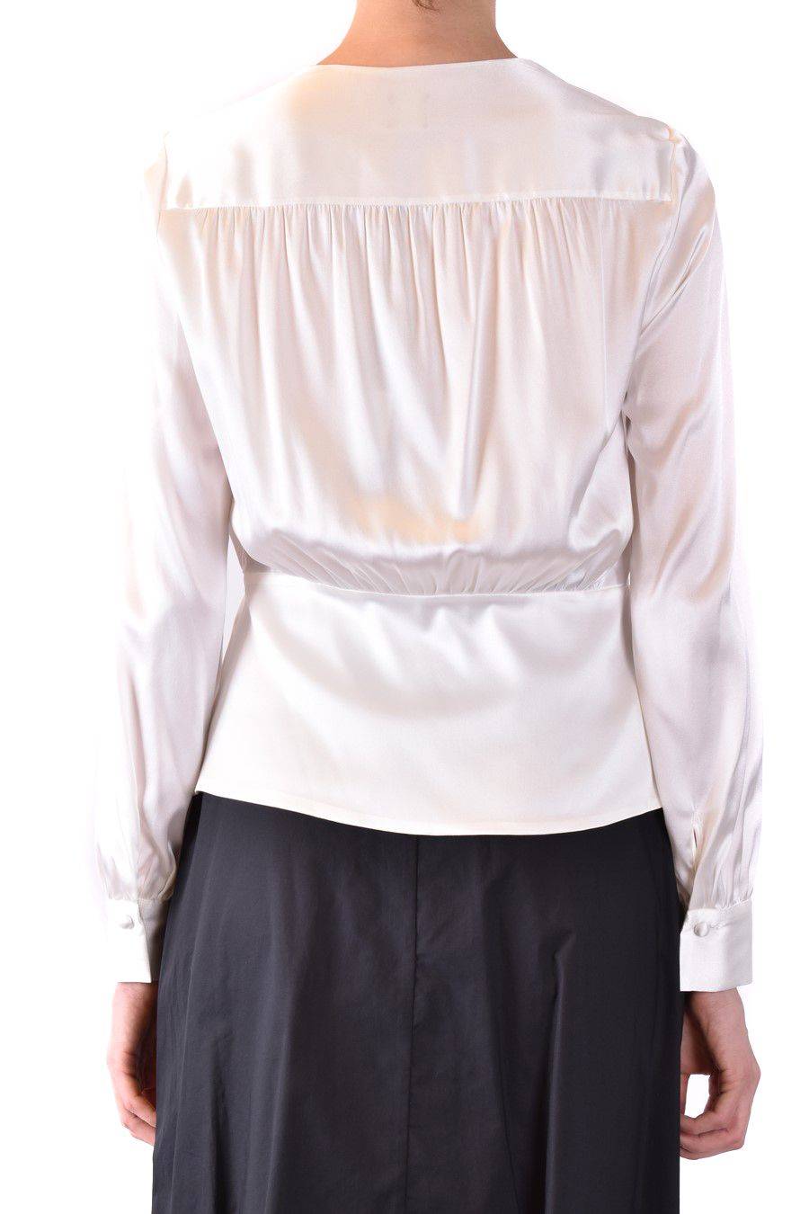 PINKO  Camicia Comfort Fit di Seta Bianca PINKO per Donna Sconto
