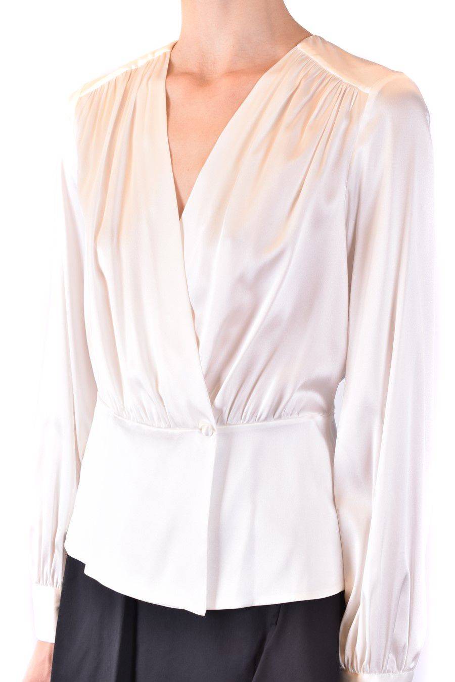 PINKO  Camicia Comfort Fit di Seta Bianca PINKO per Donna Sconto