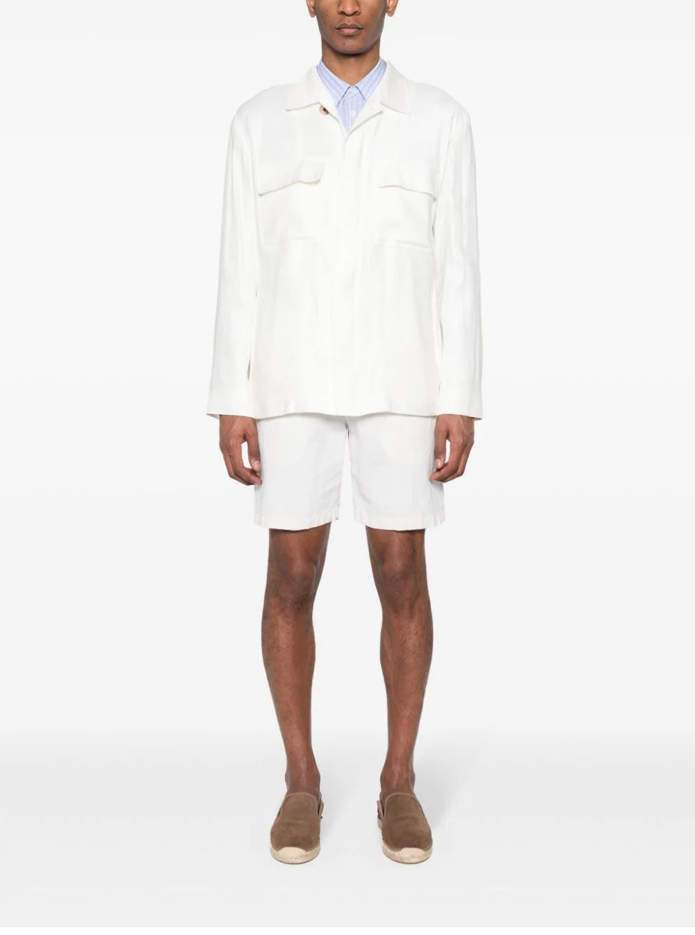 LARDINI  Giacca da Uomo Lardini in Misto Lino Bianca Offerte