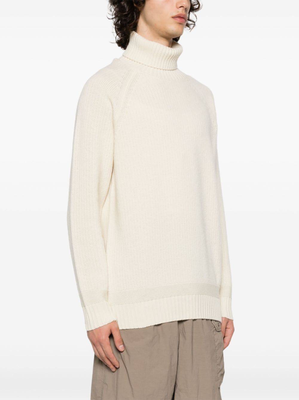 TEN C  Maglione Dolcevita Bianco da Uomo TEN C 100% Lana Hotsell
