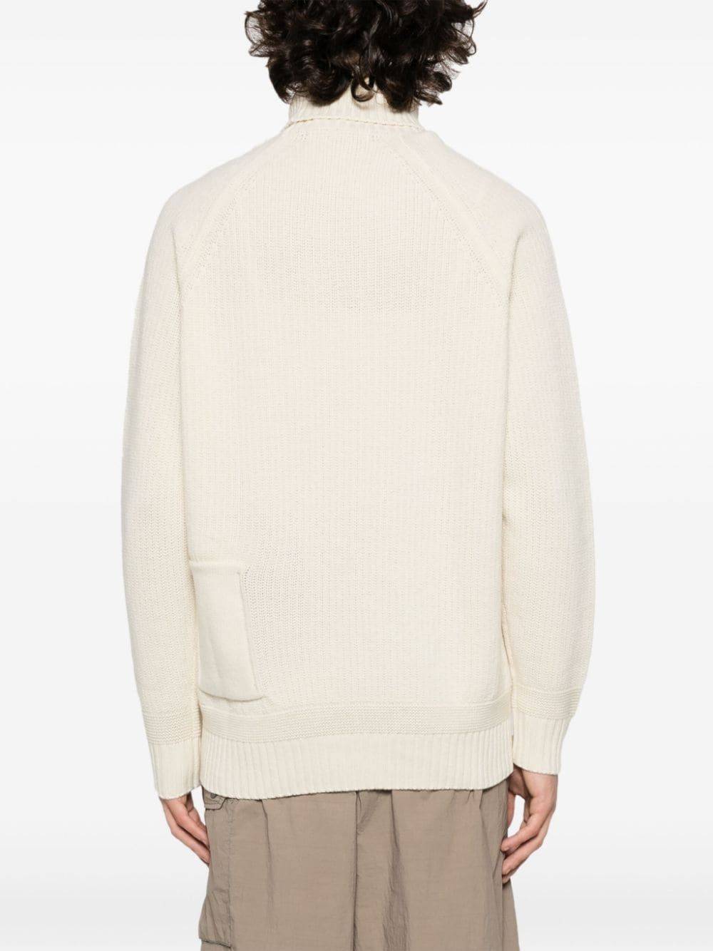 TEN C  Maglione Dolcevita Bianco da Uomo TEN C 100% Lana Hotsell