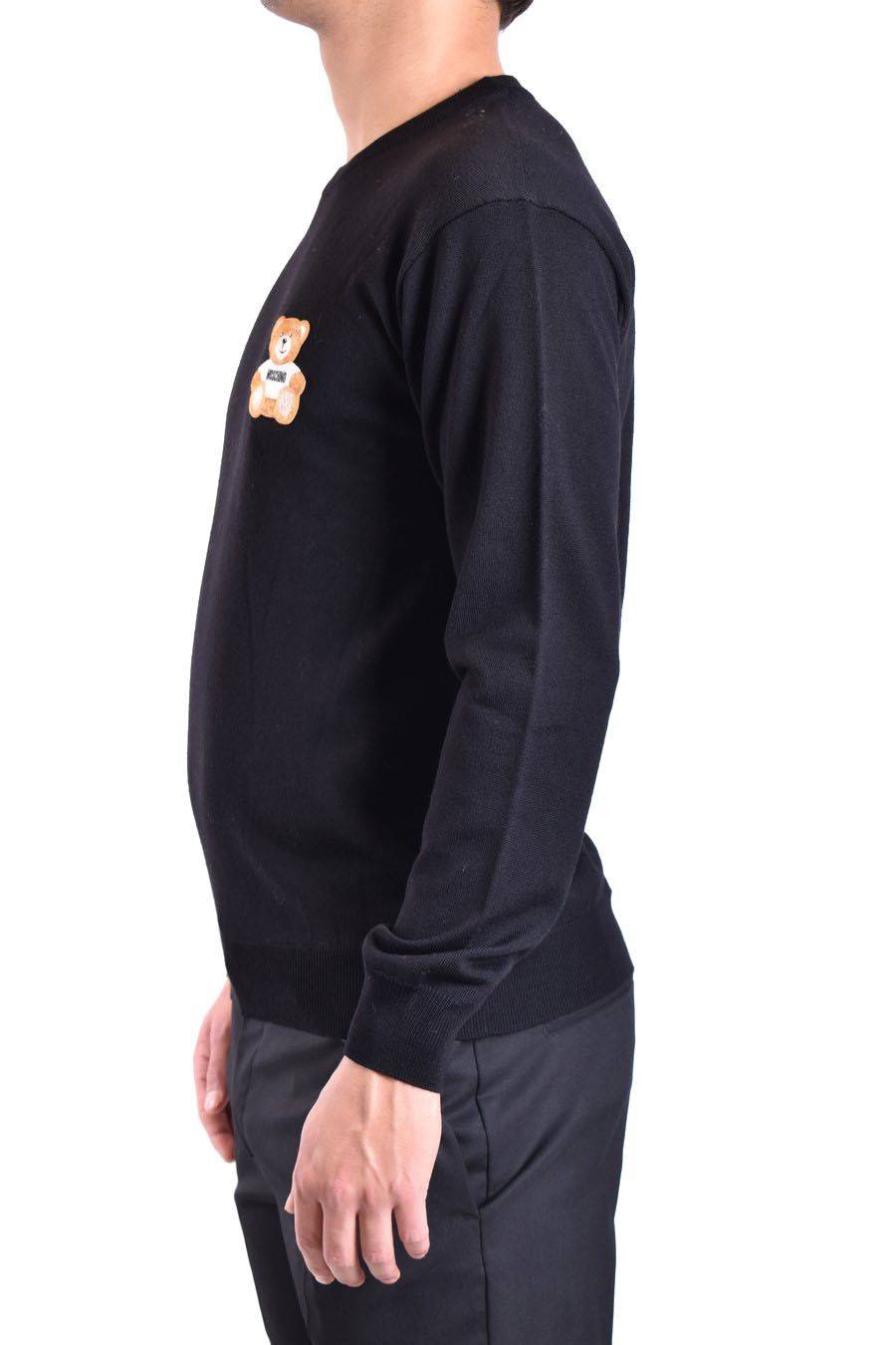 MOSCHINO  Maglione di Lana Nero Moschino Uomo V0902 7000555 Vendite Flash