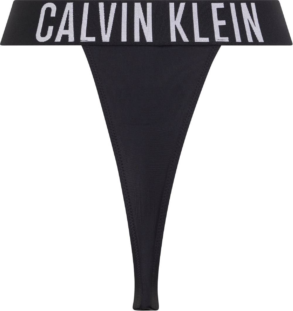 CALVIN KLEIN  Slip Bikini Calvin Klein Nero a Vita Alta Nuovo