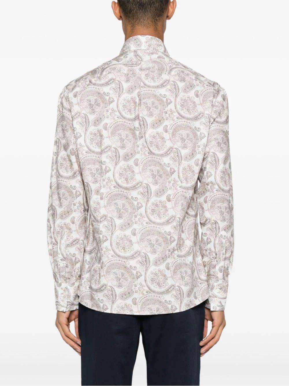 BRUNELLO CUCINELLI  Camicia Uomo Cotone Beige Brunello Cucinelli Promozione Limitata