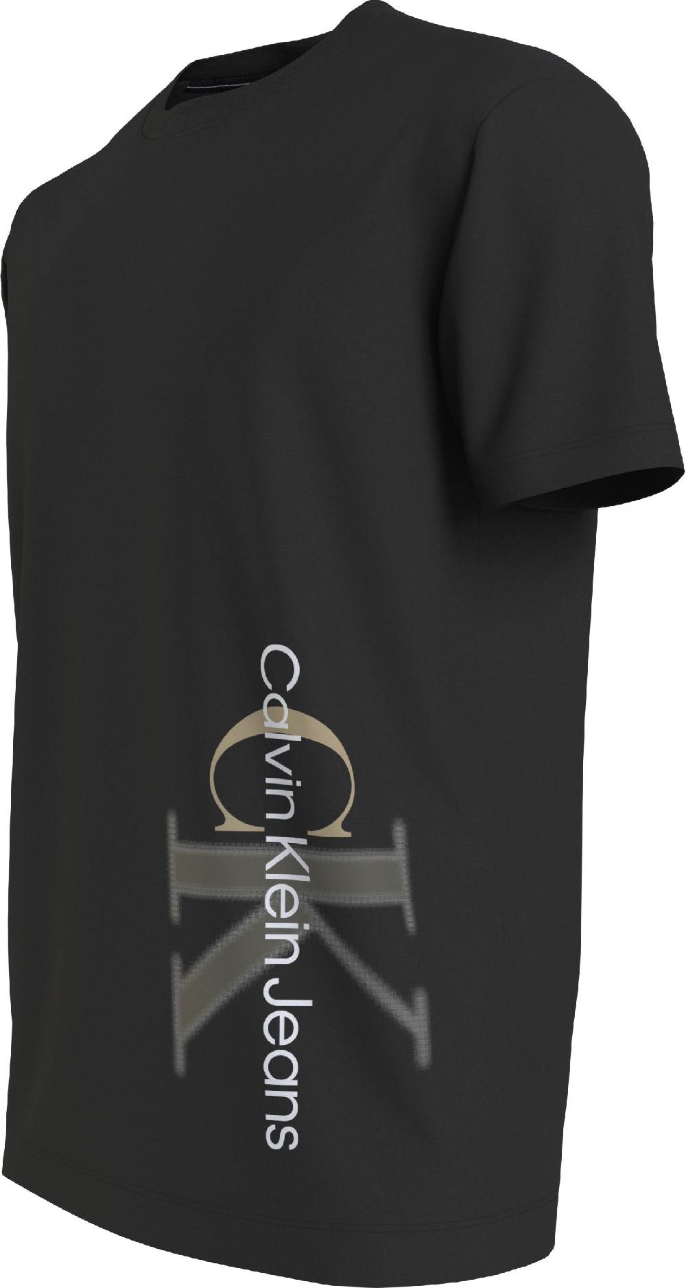 CALVIN KLEIN  T-shirt da Uomo Calvin Klein Nera in Cotone con Collo Rotondo Fino Al -60%