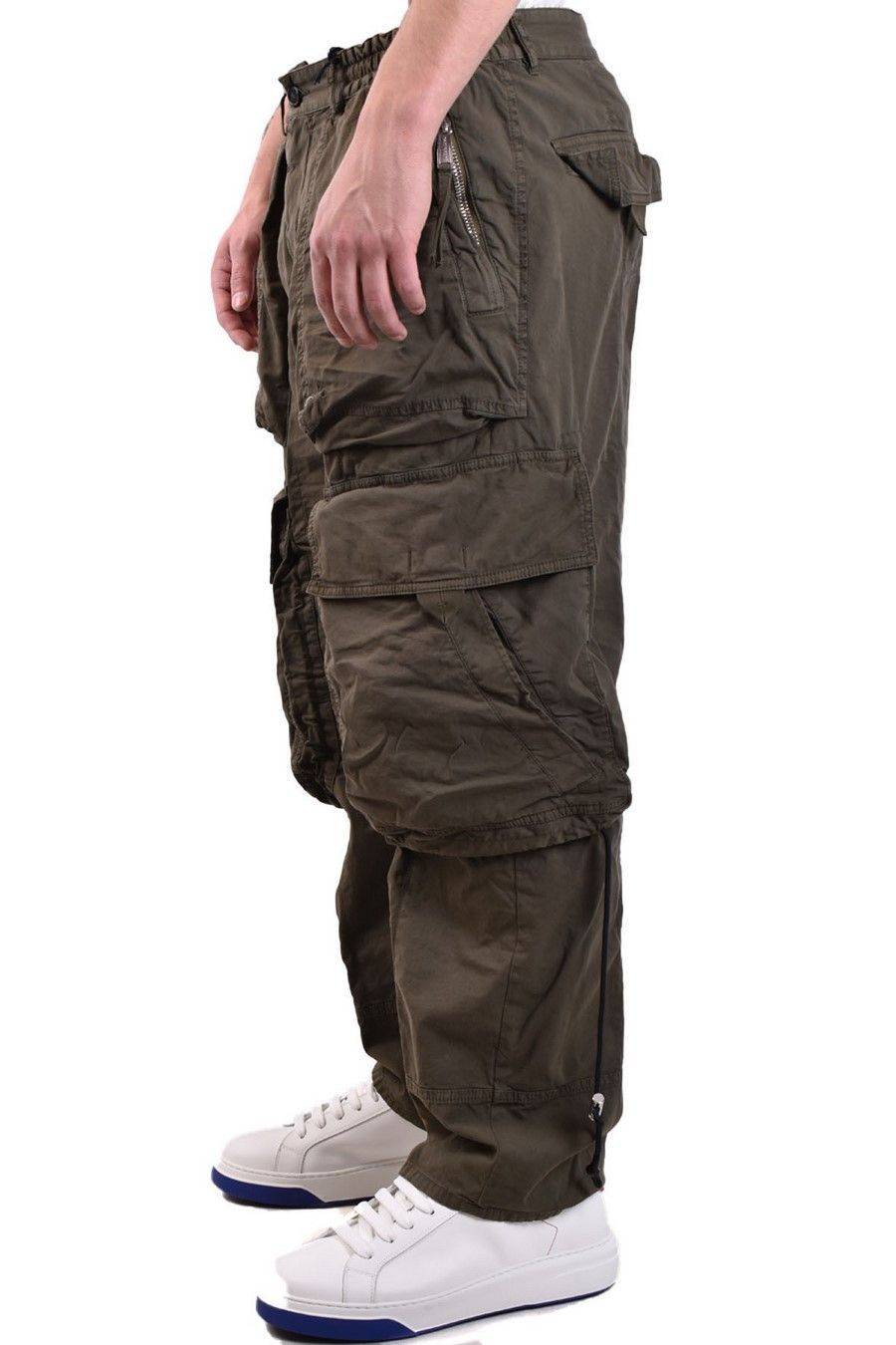 DSQUARED2  Pantaloni Verdi Elasticizzati da Uomo DSQUARED2 Shopping Online