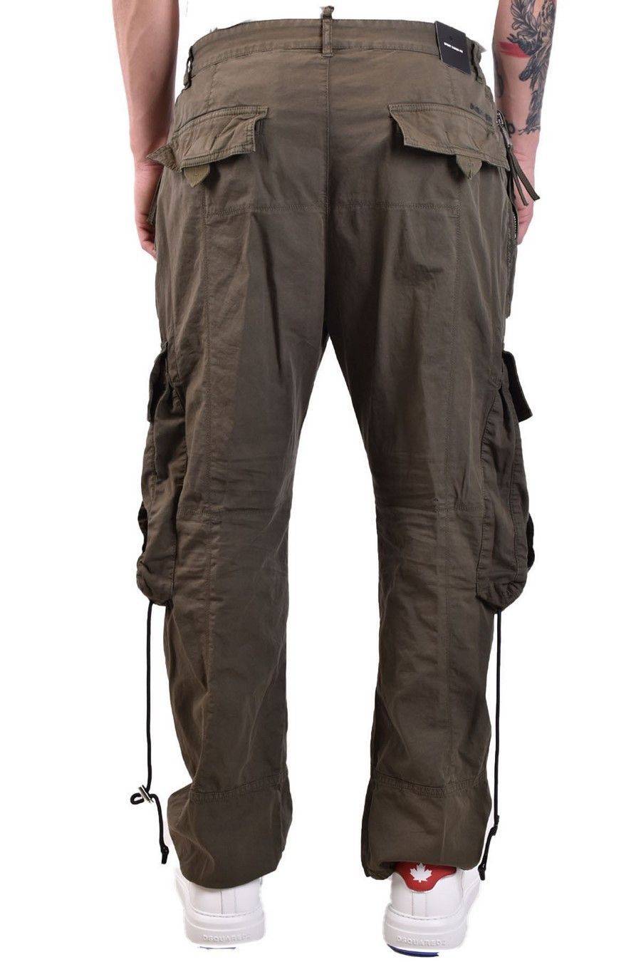 DSQUARED2  Pantaloni Verdi Elasticizzati da Uomo DSQUARED2 Shopping Online