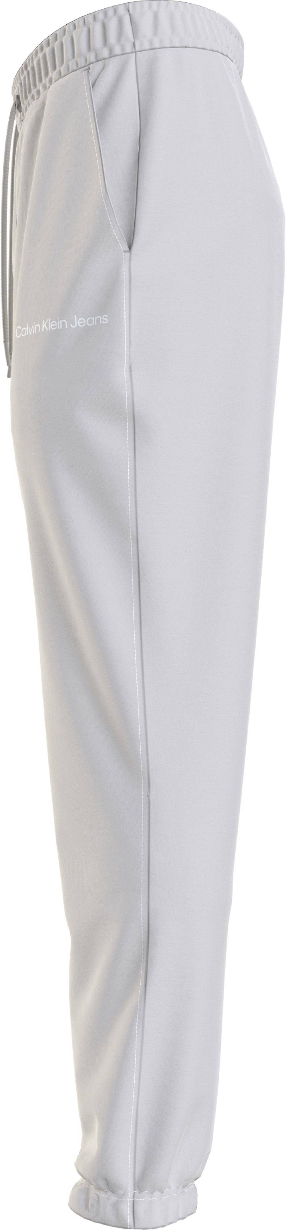 CALVIN KLEIN  Pantaloni Uomo Grigi in Cotone Calvin Klein Prezzo Ridotto
