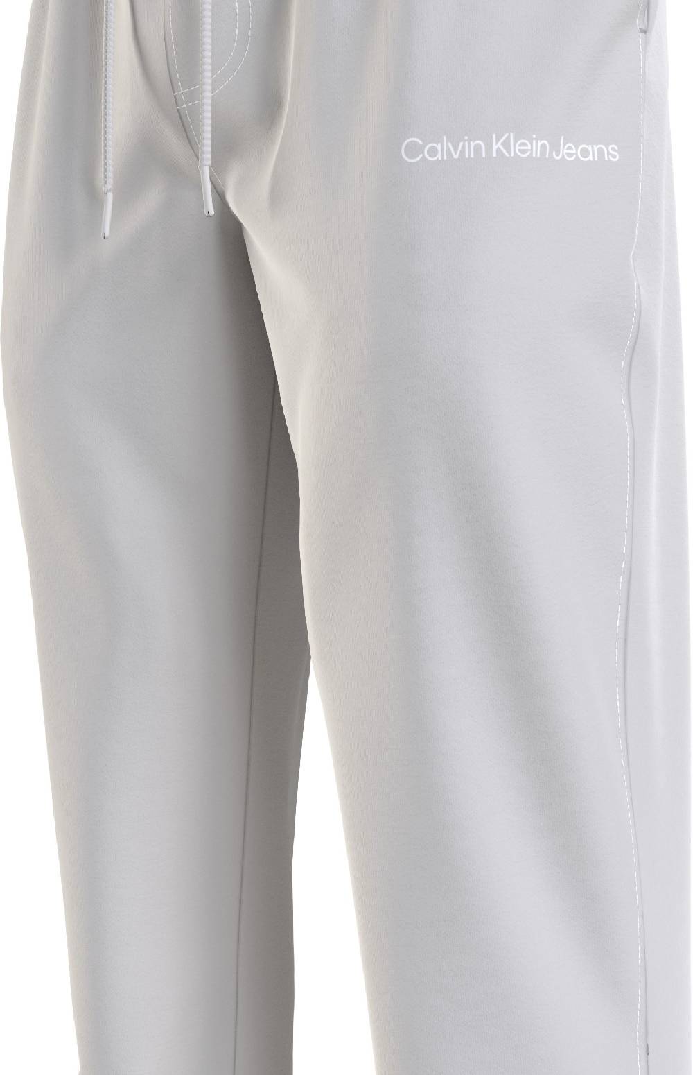 CALVIN KLEIN  Pantaloni Uomo Grigi in Cotone Calvin Klein Prezzo Ridotto