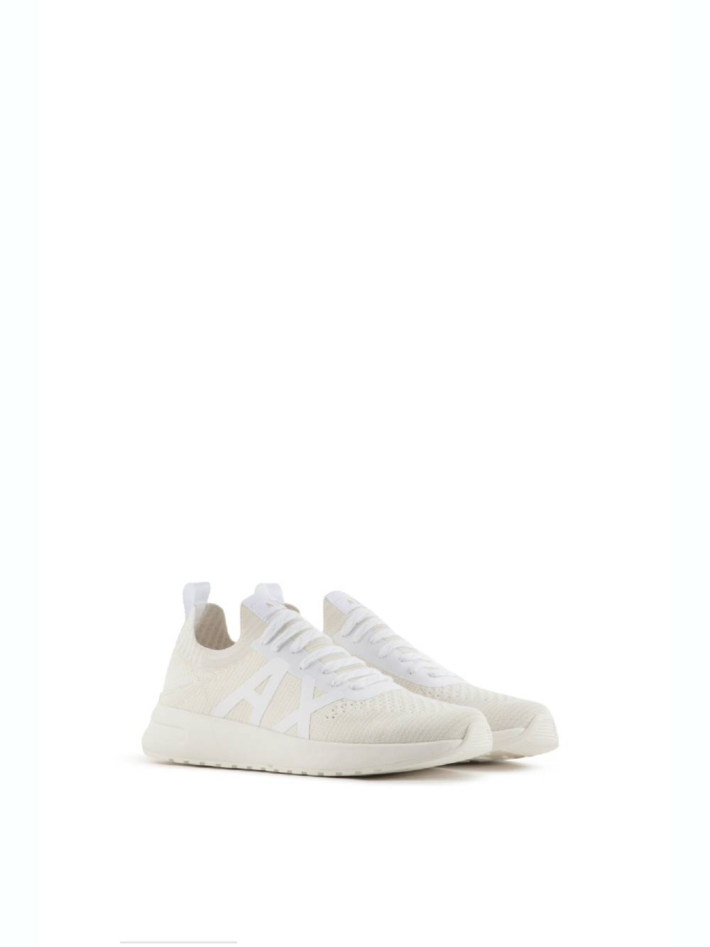 ARMANI EXCHANGE  Sneakers Bianche in Pelle da Uomo Armani Exchange Sconto