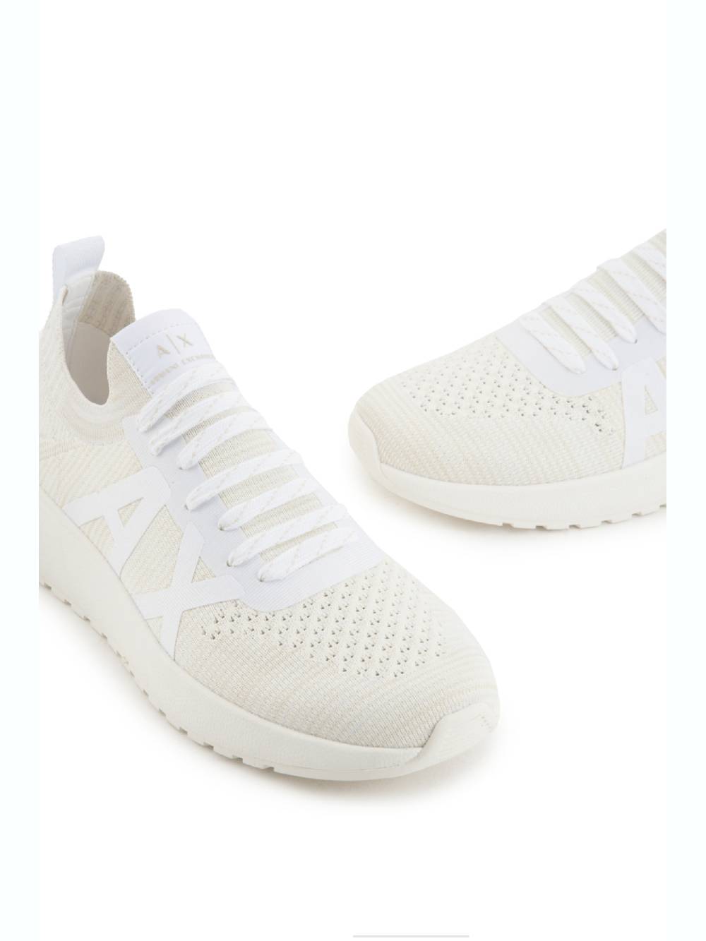 ARMANI EXCHANGE  Sneakers Bianche in Pelle da Uomo Armani Exchange Sconto