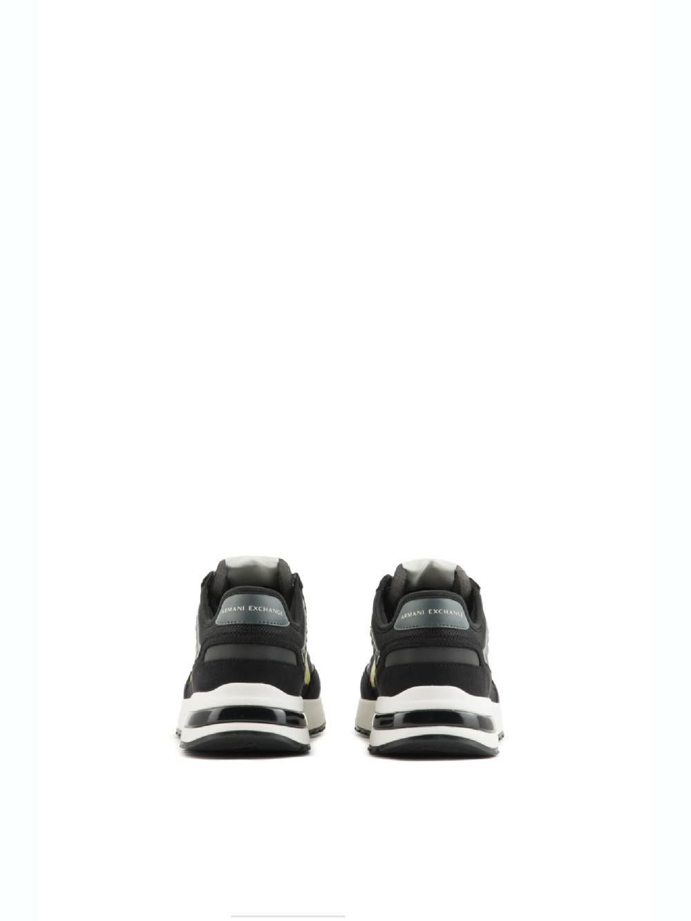 ARMANI EXCHANGE  Sneakers Uomo Armani Exchange Nero con Inserti in Camoscio Outlet