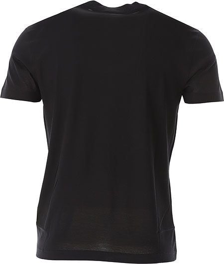EMPORIO ARMANI  T-Shirt Uomo Emporio Armani in Lyocell e Cotone Nero Hotsell