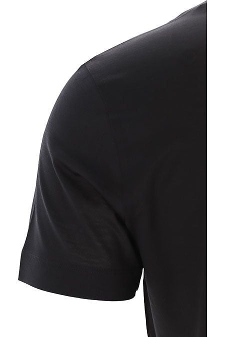 EMPORIO ARMANI  T-Shirt Uomo Emporio Armani in Lyocell e Cotone Nero Hotsell