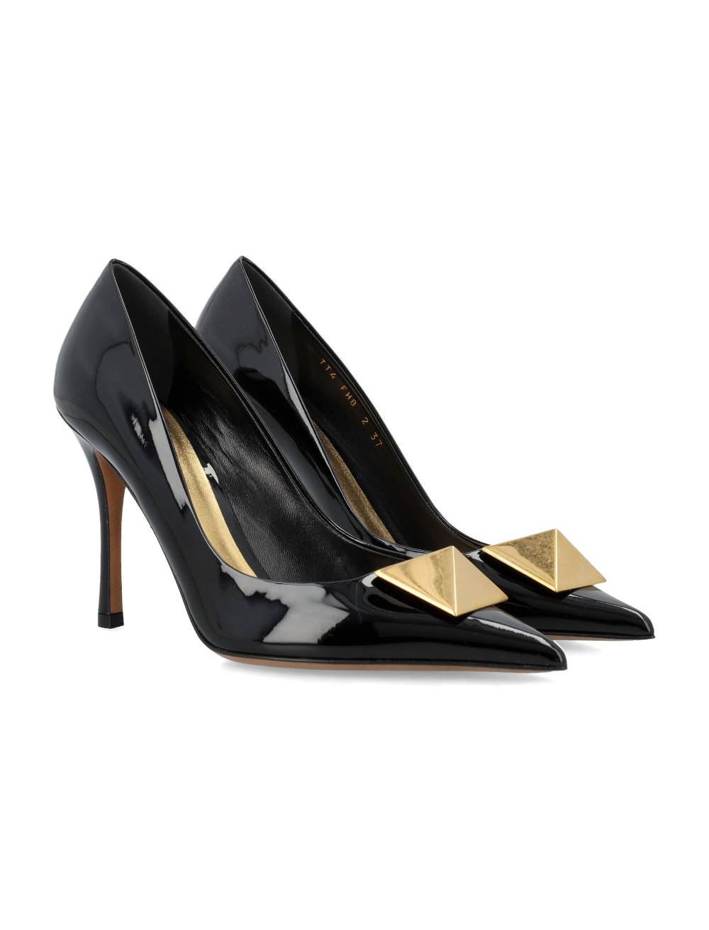 VALENTINO GARAVANI  Décolleté Valentino Garavani in Vernice con Borchie Maxi in Ottone Vendita Economica