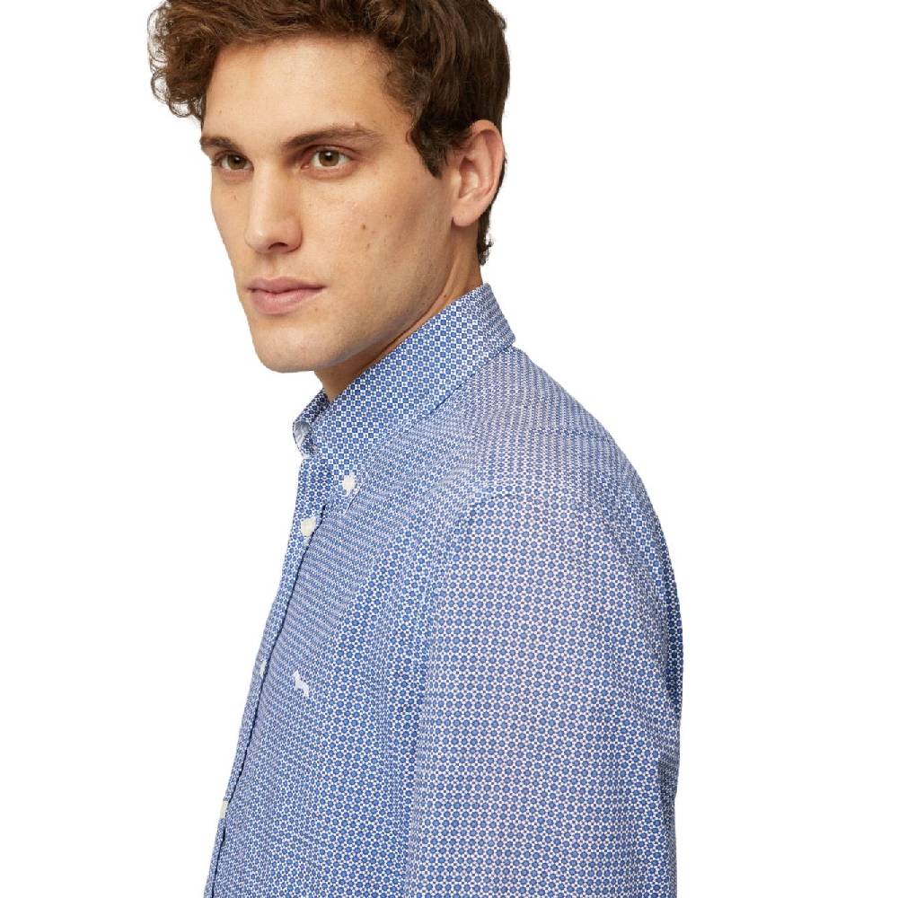 HARMONT & BLAINE  Camicia Uomo Harmont & Blaine Cotone Blu China Negozio