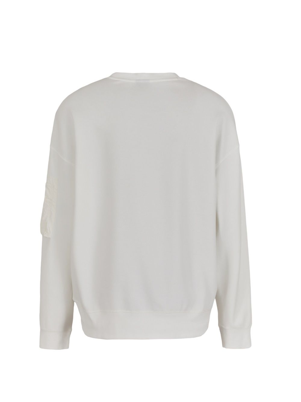 ARMANI EXCHANGE  Felpa Bianca in Cotone Misto Uomo Armani Exchange Nuova