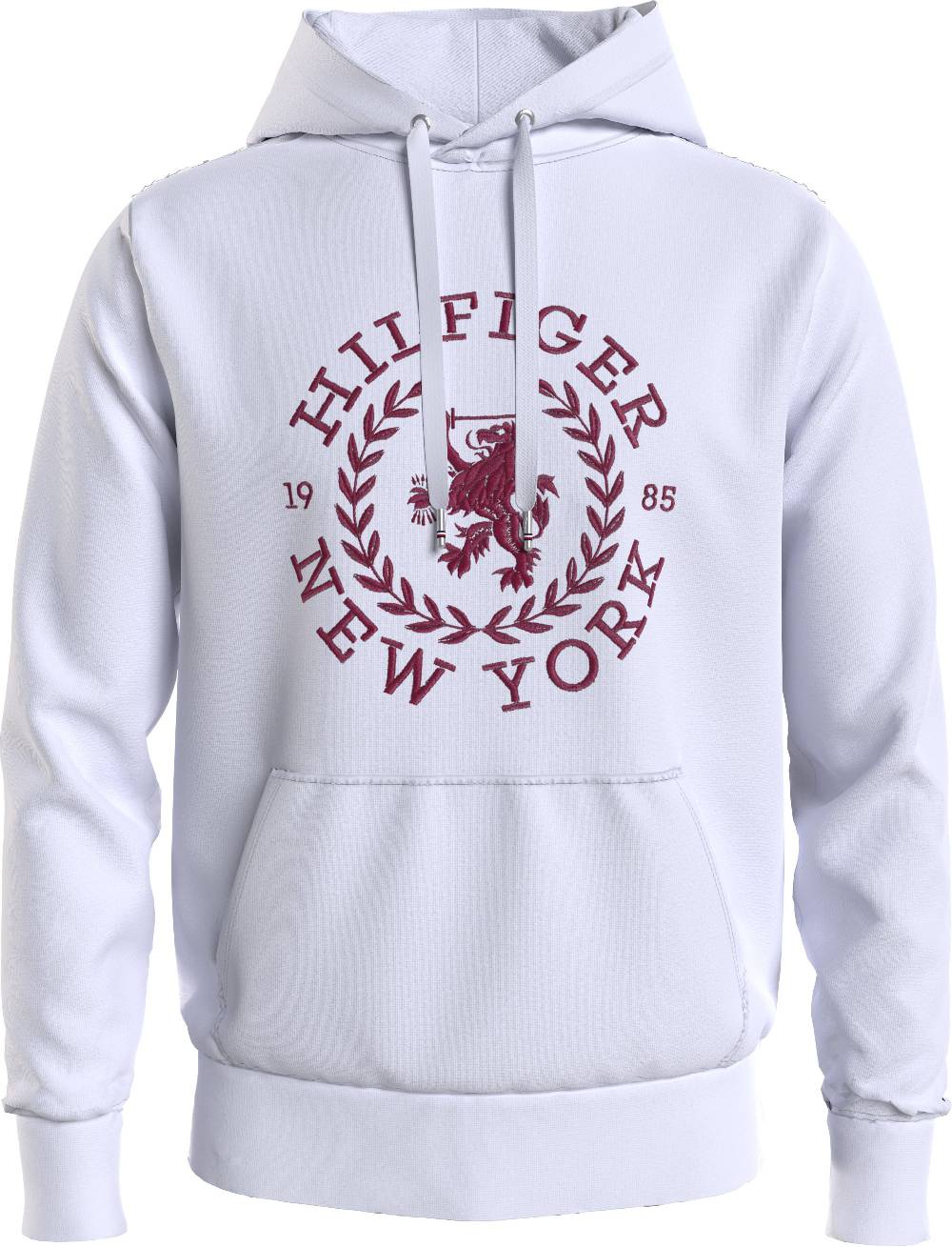 TOMMY HILFIGER Felpa con Cappuccio Bianca in Cotone da Uomo Tommy Hilfiger