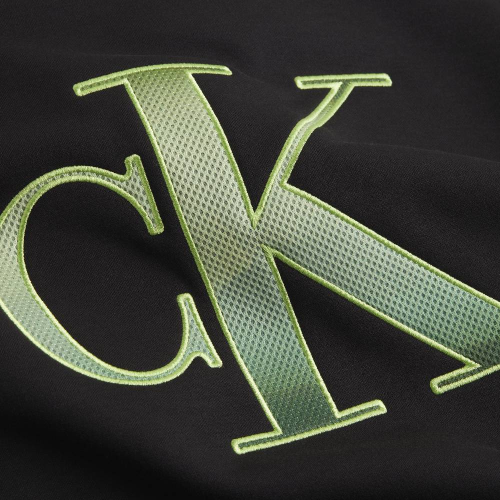 CALVIN KLEIN  Felpa Nera da Uomo Calvin Klein - 100% Poliestere Qualità