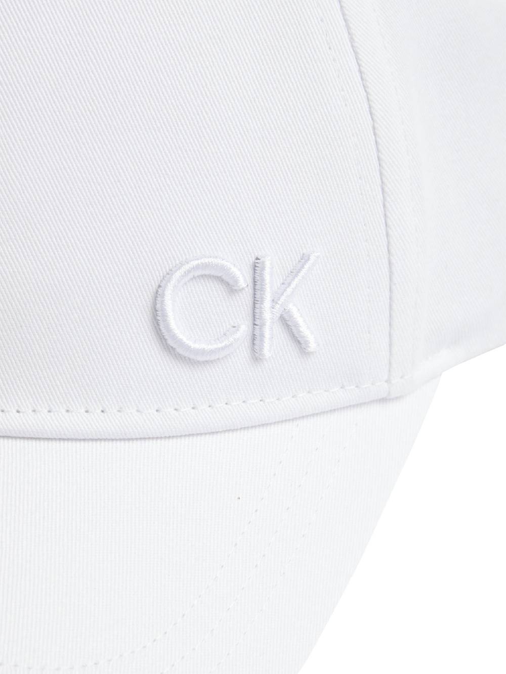 CALVIN KLEIN  Cappello di Cotone Biologico Bianco Calvin Klein - Accessori Donna Pezzi Unici