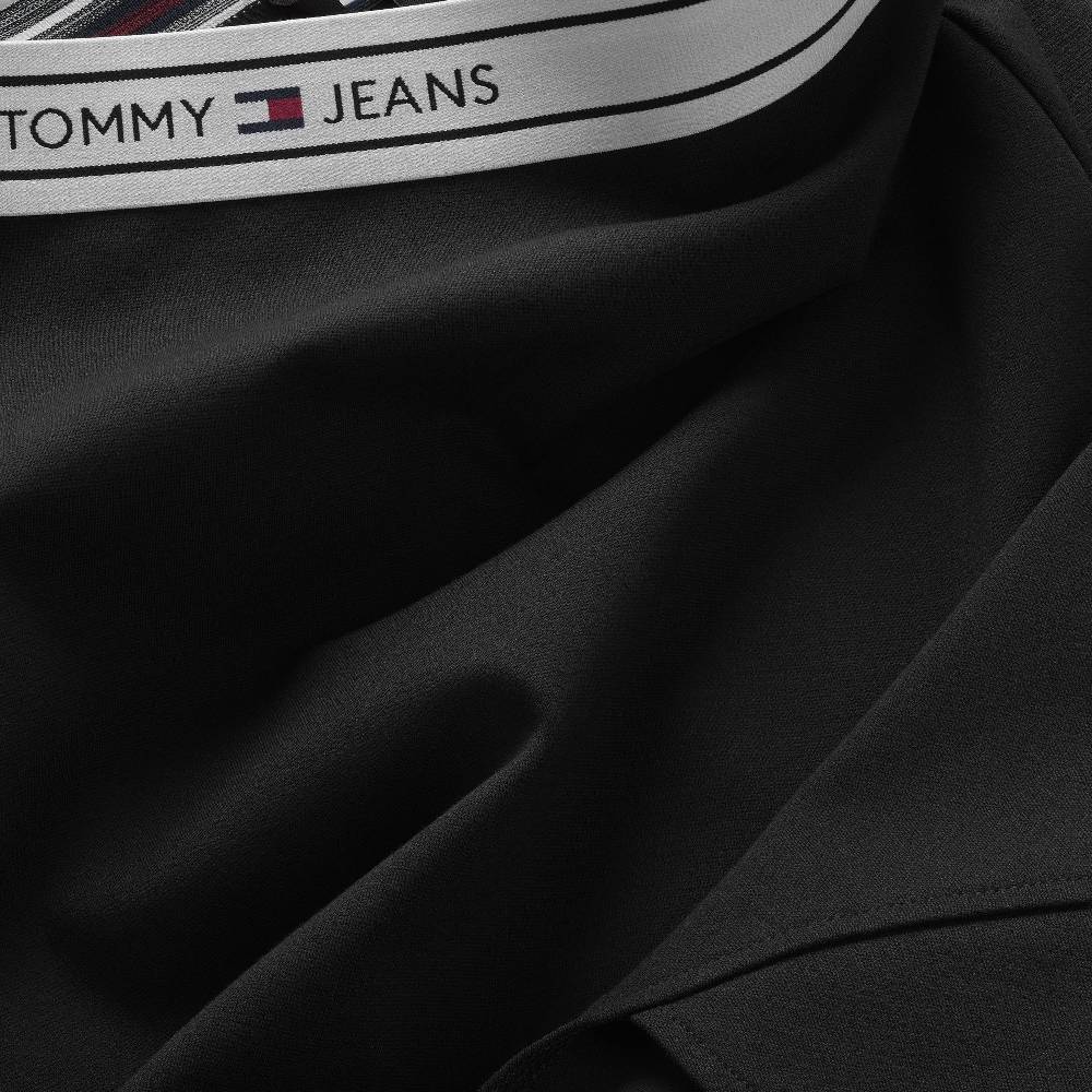 TOMMY JEANS  Gonna Nera Tommy Jeans - Tessuto Elasticizzato Viscosa Donna Soddisfazione Garantita