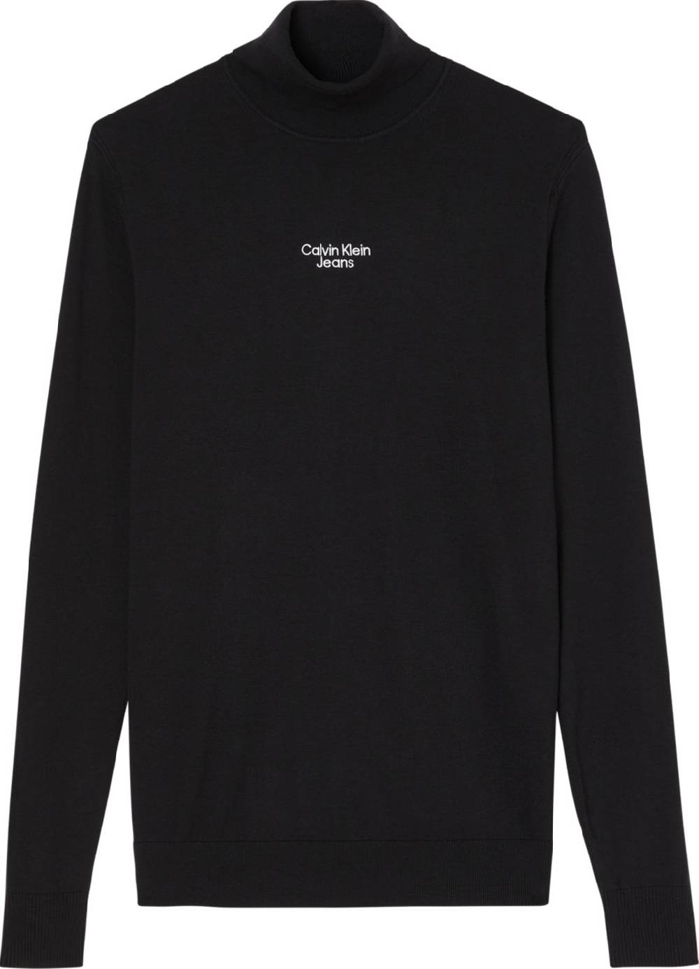 CALVIN KLEIN  Felpa Uomo Calvin Klein in Cotone Nero Misto