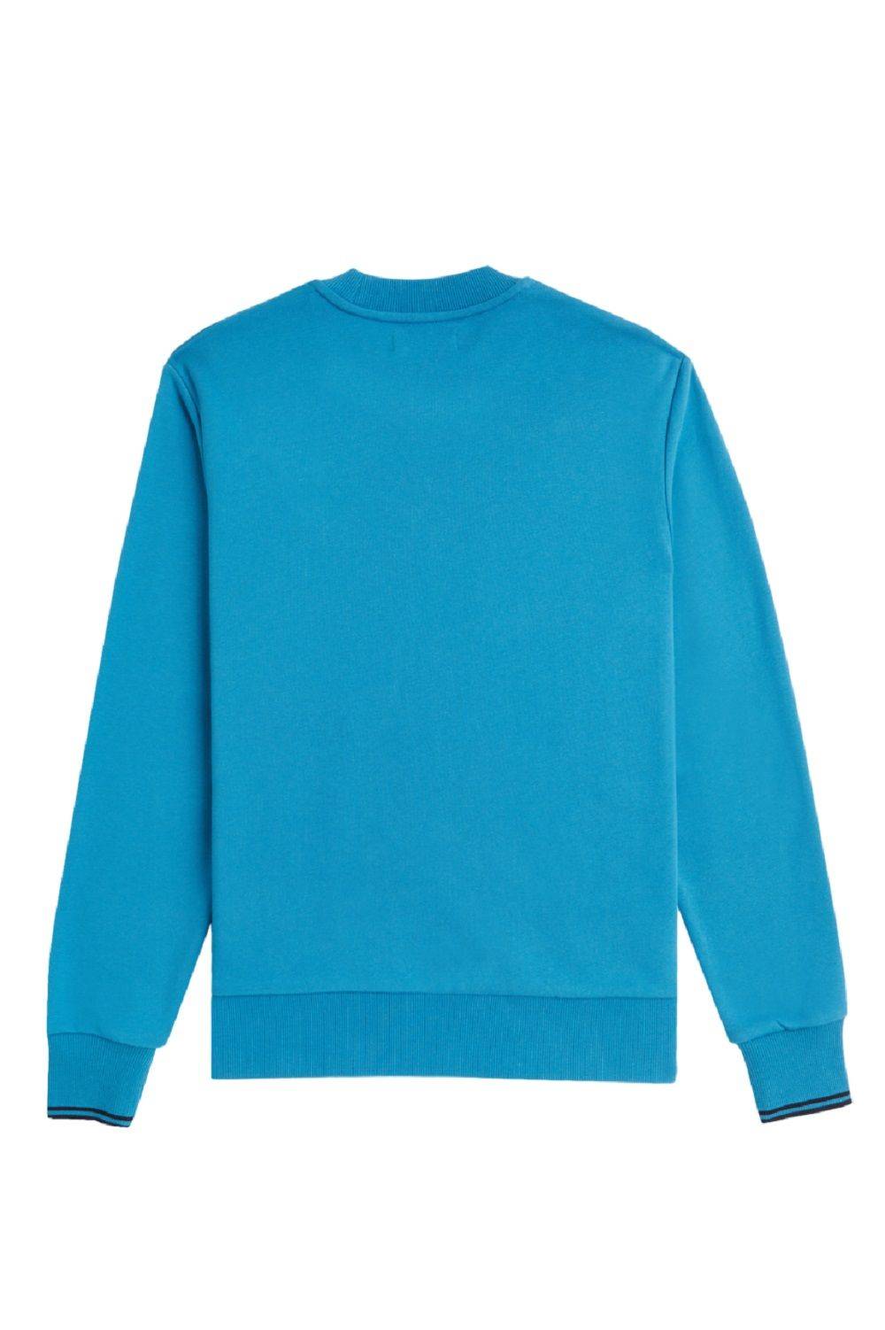 FRED PERRY  Felpa di Cotone Blu Uomo Fred Perry Consegna Veloce