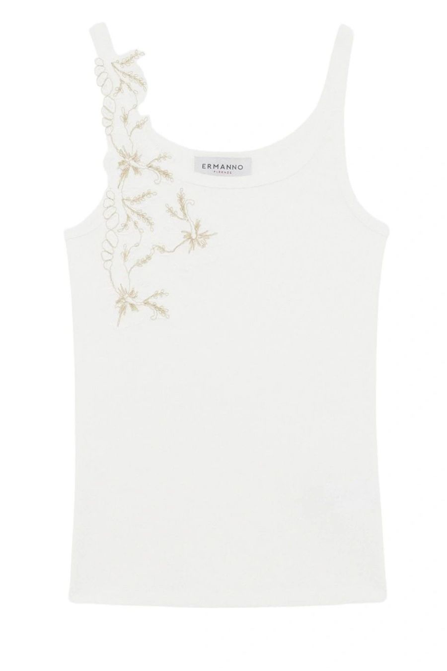 ERMANNO SCERVINO  Maglia Cotone Bianco Avorio Ermanno Scervino Donna
