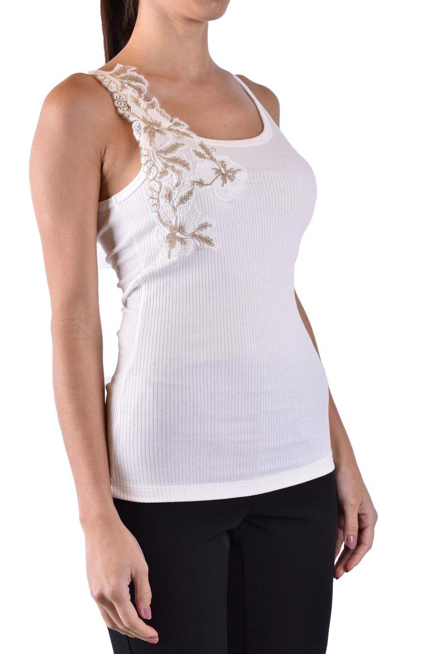 ERMANNO SCERVINO  Maglia Cotone Bianco Avorio Ermanno Scervino Donna Fino Al -60%