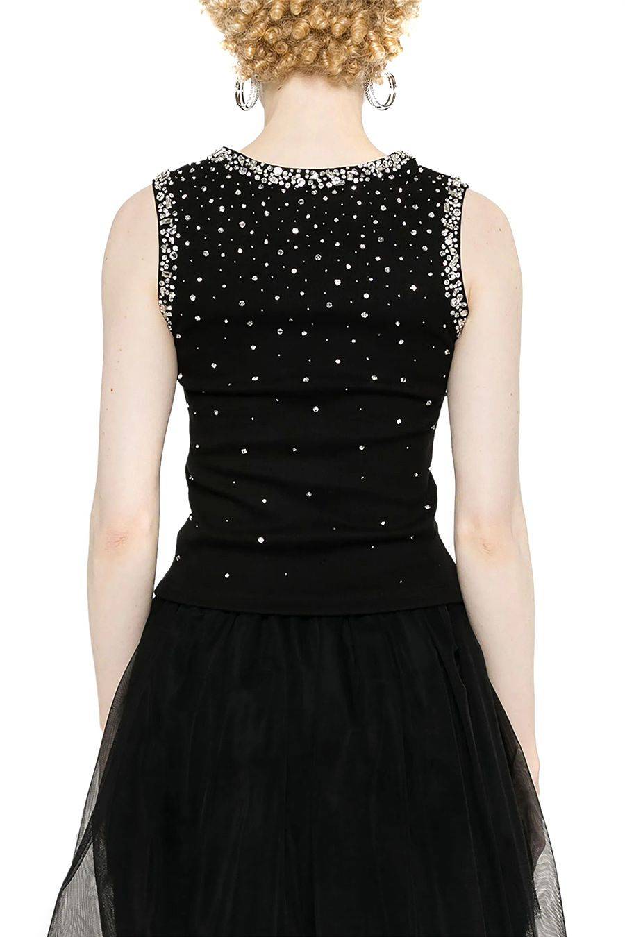 DES PHEMMES  Maglia Nera in Cotone DES PHEMMES per Donna - DP613110 Offerta