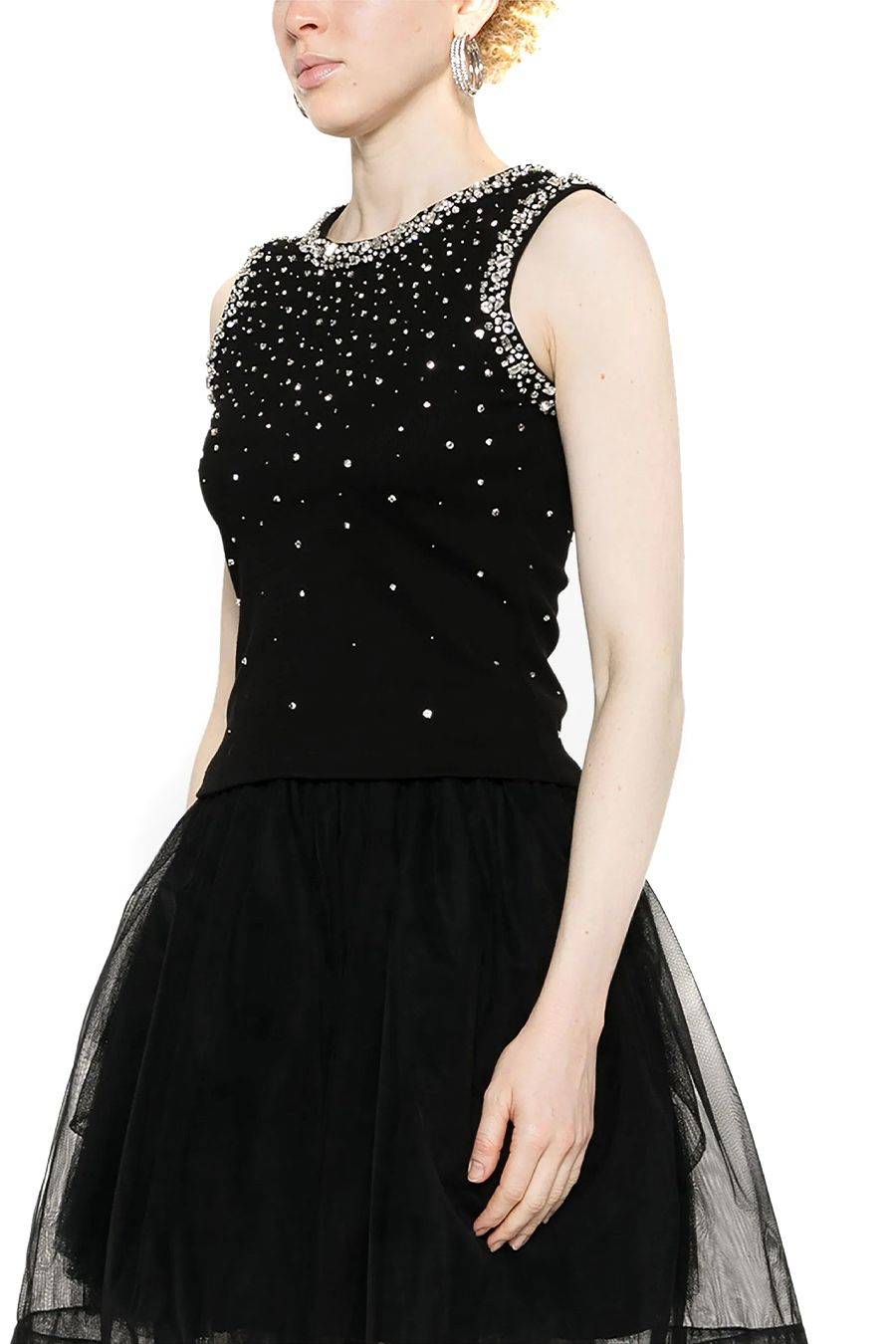 DES PHEMMES  Maglia Nera in Cotone DES PHEMMES per Donna - DP613110 Offerta