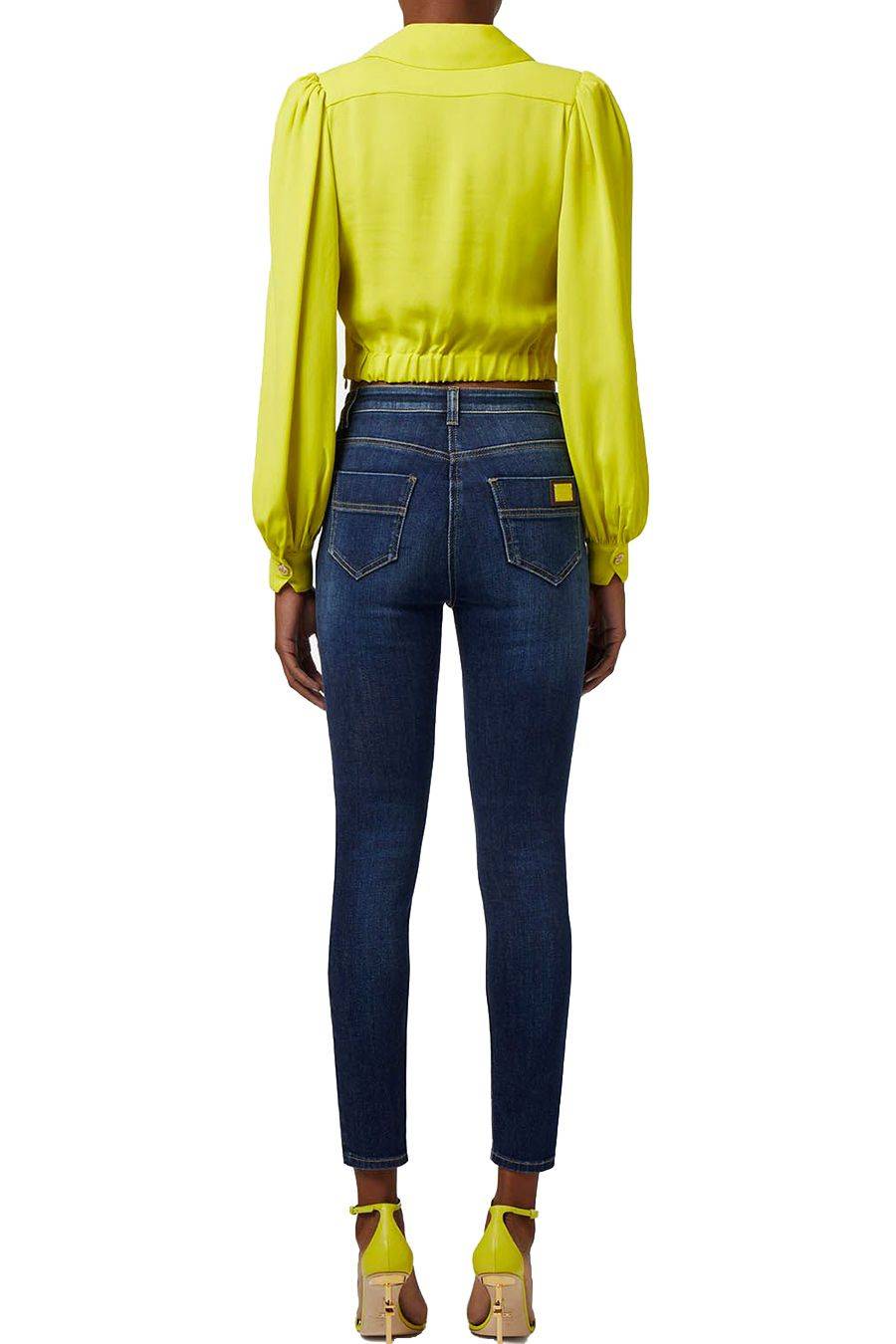 ELISABETTA FRANCHI  Camicia Gialla in Viscosa Elisabetta Franchi Donna Economico