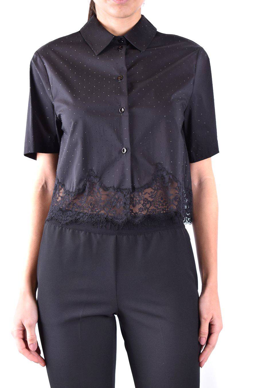 ERMANNO SCERVINO  Camicia Nera in Cotone Ermanno Scervino da Donna Online